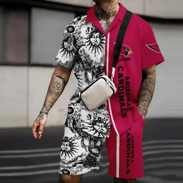 Arizona Cardinals Summer Hawaiian Combo Shirt and Short Trending 2025