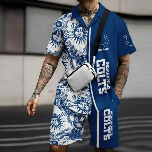 Indianapolis Colts Summer Hawaiian Combo Shirt and Short Trending 2025