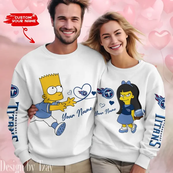 Tennessee Titans Bart and Jessica Valentine Gift Sweatshirt BGRSW382