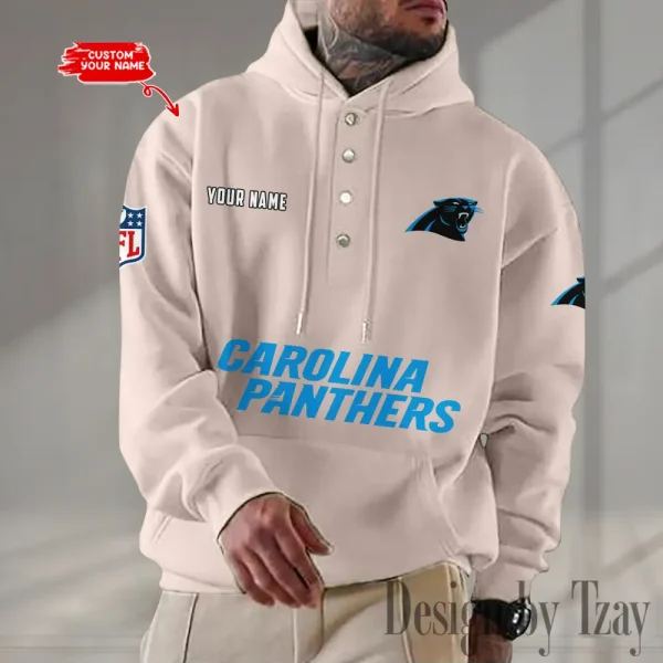Carolina Panthers Casual Button Hoodie SPTCBH069 - Image 4