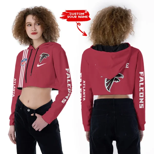 Atlanta Falcons Personalized Combo Croptop Hoodie And Leggings AZLG631+AZHLTT631 - Image 2