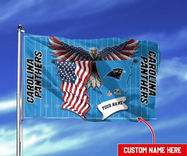 Carolina Panthers Flag Double Sided Printed BGFLAG642