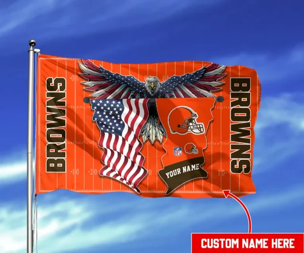 Cleveland Browns Flag Double Sided Printed BGFLAG645