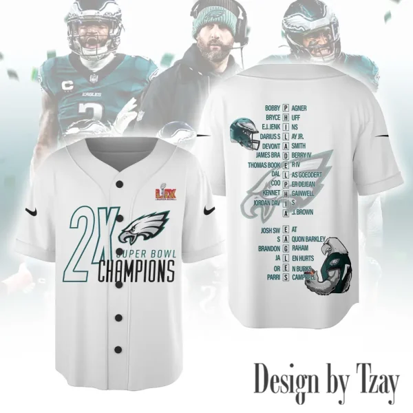 Philadelphia Eagles Custom Name Baseball Jersey AZCBJS590
