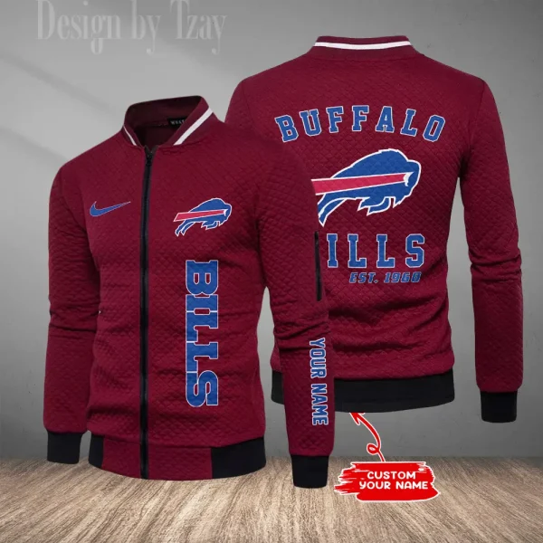 Buffalo Bills Mens Lightweight Casual Bomber Jacket 2025 SPTLCBJ004 - Image 4