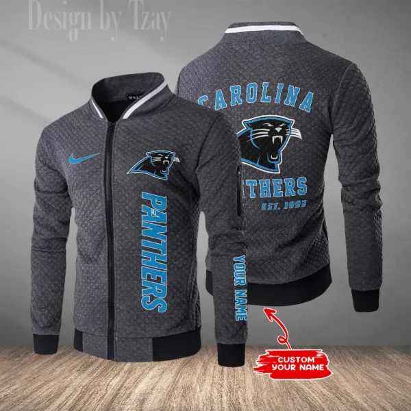 Carolina Panthers Mens Lightweight Casual Bomber Jacket 2025 SPTLCBJ005 - Image 4