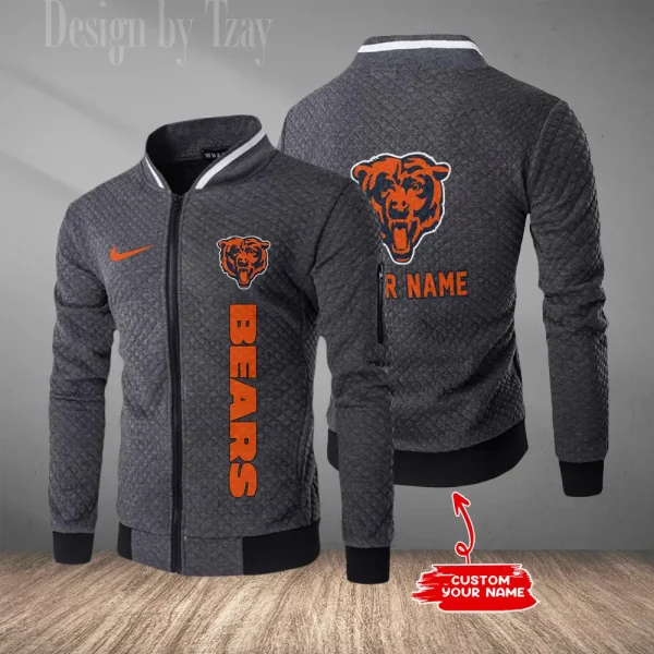 Chicago Bears Mens Lightweight Casual Bomber Jacket 2025 SPTLCBJ006 - Image 3