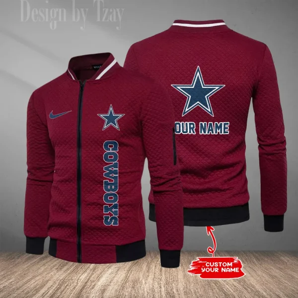 Dallas Cowboys Mens Lightweight Casual Bomber Jacket 2025 SPTLCBJ009 - Image 2