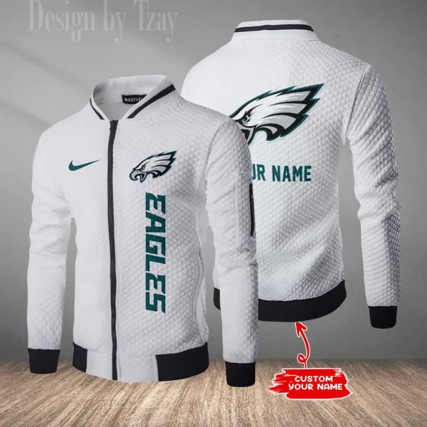 Philadelphia Eagles Mens Lightweight Casual Bomber Jacket 2025 SPTLCBJ026 - Image 2