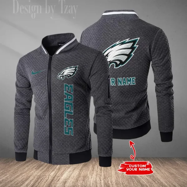 Philadelphia Eagles Mens Lightweight Casual Bomber Jacket 2025 SPTLCBJ026 - Image 3