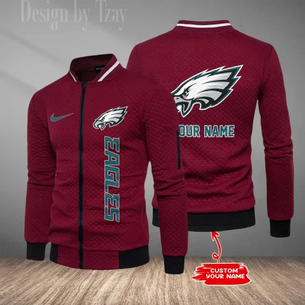 Philadelphia Eagles Mens Lightweight Casual Bomber Jacket 2025 SPTLCBJ026 - Image 4