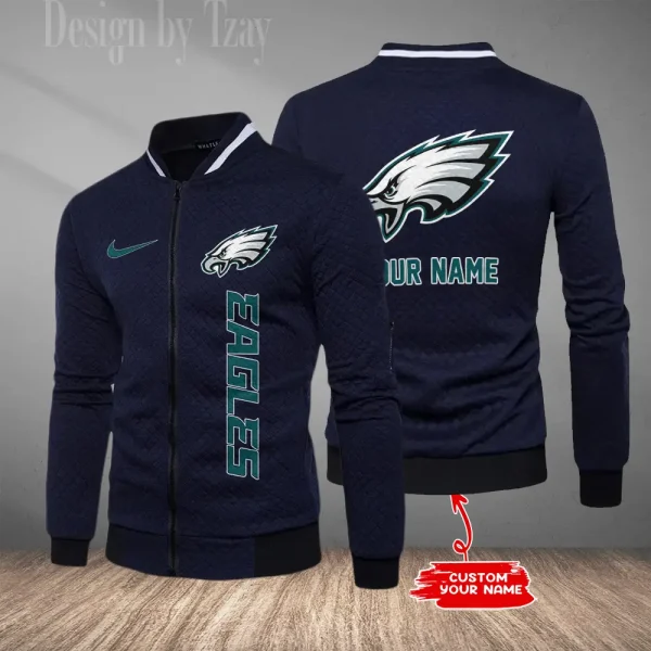 Philadelphia Eagles Mens Lightweight Casual Bomber Jacket 2025 SPTLCBJ026 - Image 5