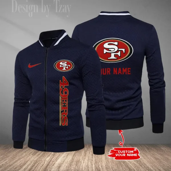 San Francisco 49ers Mens Lightweight Casual Bomber Jacket 2025 SPTLCBJ028 - Image 3