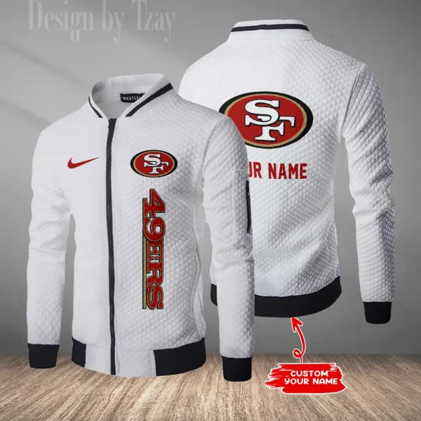 San Francisco 49ers Mens Lightweight Casual Bomber Jacket 2025 SPTLCBJ028 - Image 4