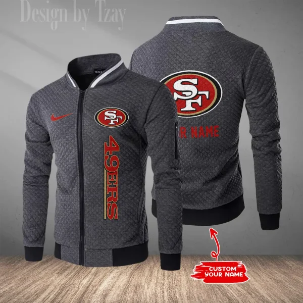 San Francisco 49ers Mens Lightweight Casual Bomber Jacket 2025 SPTLCBJ028 - Image 5