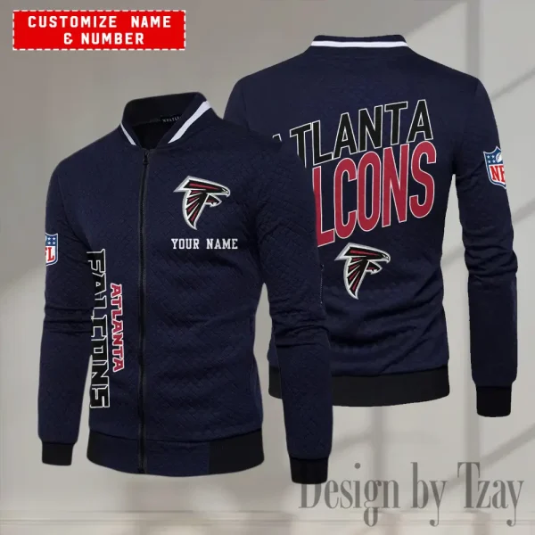 Atlanta Falcons NFL Mens Lightweight Casual Bomber Jacket 2025 SPTLCBJ034 - Image 3