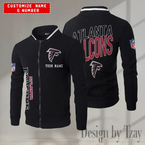Atlanta Falcons NFL Mens Lightweight Casual Bomber Jacket 2025 SPTLCBJ034 - Image 5