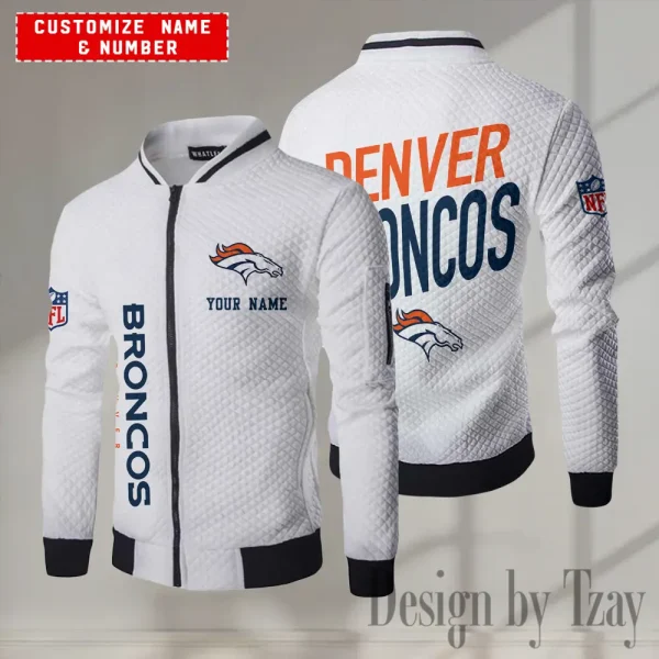 Denver Broncos NFL Mens Lightweight Casual Bomber Jacket 2025 SPTLCBJ042