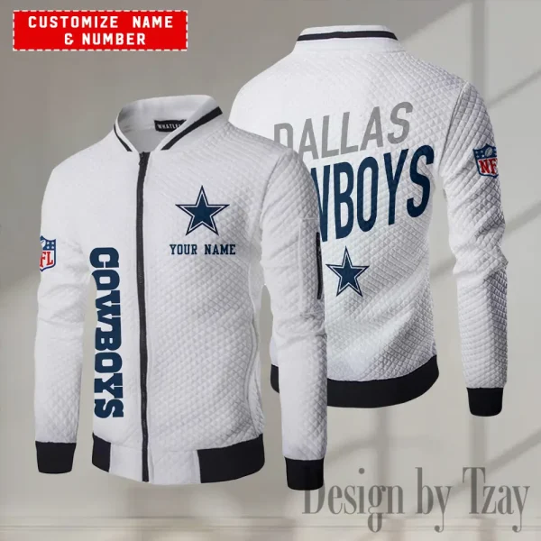 Dallas Cowboys NFL Mens Lightweight Casual Bomber Jacket 2025 SPTLCBJ041 - Image 2