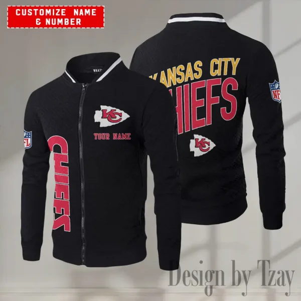 Kansas City Chiefs NFL Mens Lightweight Casual Bomber Jacket 2025 SPTLCBJ051 - Image 5