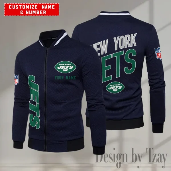 New York Jets NFL Mens Lightweight Casual Bomber Jacket 2025 SPTLCBJ060