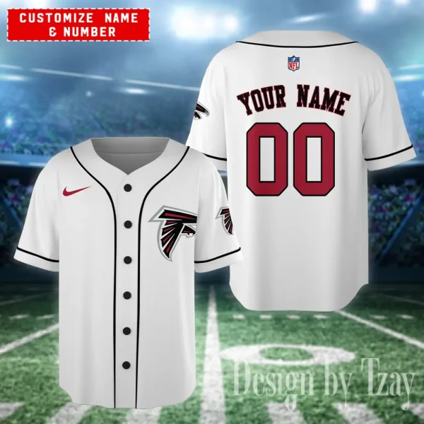 Atlanta Falcons Casual Button Baseball Shirt Trending2025 AZCBJS592