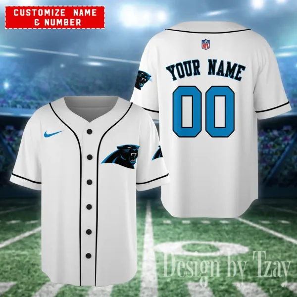 Carolina Panthers Casual Button Baseball Shirt Trending2025 AZCBJS595