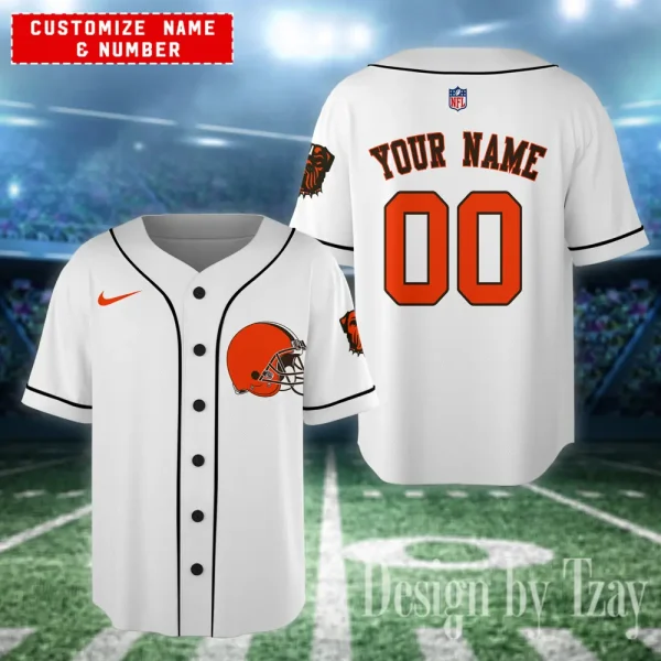 Cleveland Browns Casual Button Baseball Shirt Trending2025 AZCBJS598