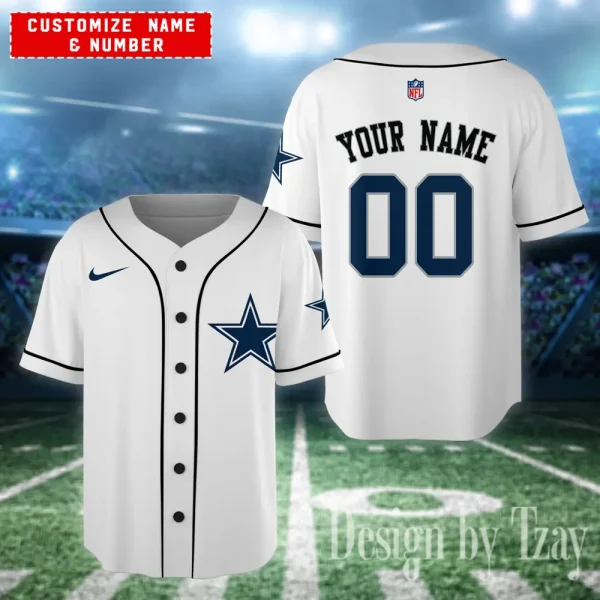 Dallas Cowboys Casual Button Baseball Shirt Trending2025 AZCBJS599