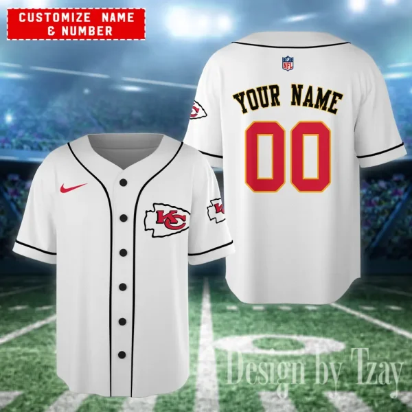 Kansas City Chiefs Casual Button Baseball Shirt Trending2025 AZCBJS606