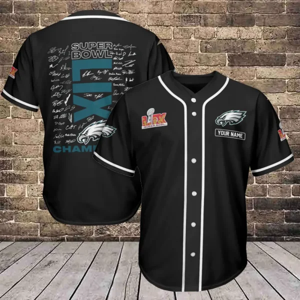 Philadelphia Eagles Casual Button Baseball Shirt Trending2025 AZCBJS627