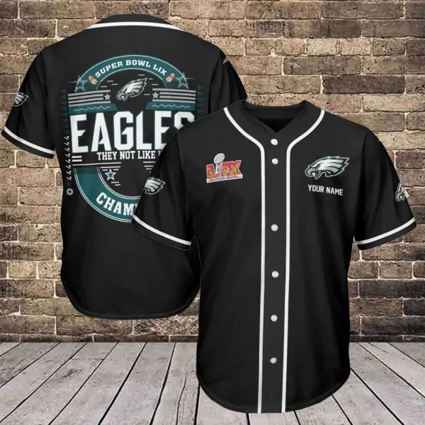 Philadelphia Eagles Casual Button Baseball Shirt Trending2025 AZCBJS628
