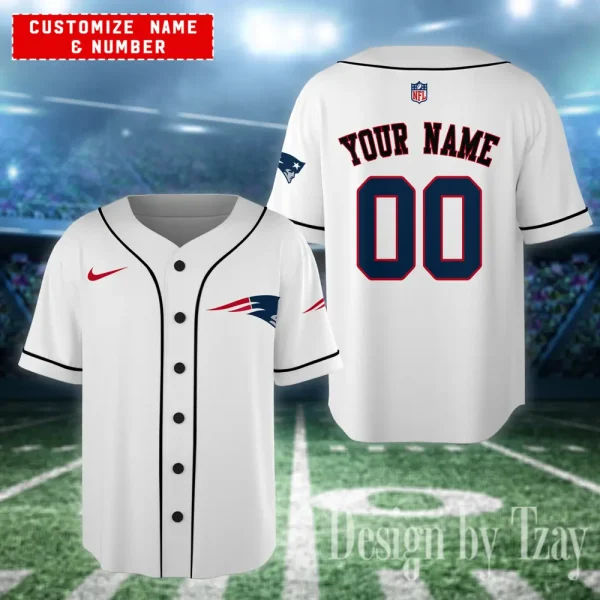 New England Patriots Casual Button Baseball Shirt Trending2025 AZCBJS612