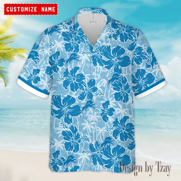 Detroit Lions Summer Hawaiian Shirt Trending 2025 AZHWS775