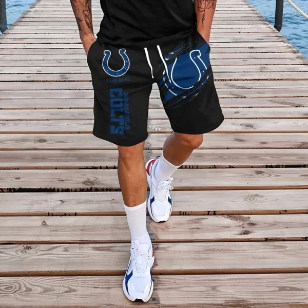 Indianapolis Colts Men Black Short Pants BGSHORT103 - Image 2