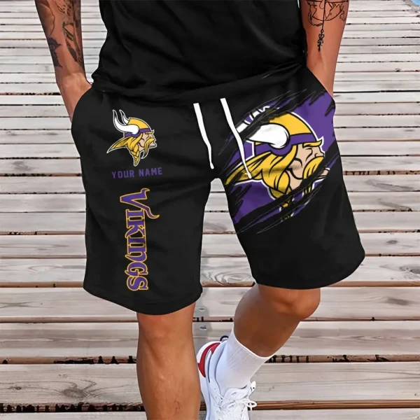 Minnesota Vikings Men Black Short Pants BGSHORT125