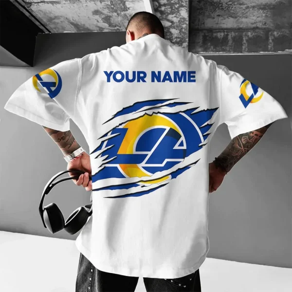 Los Angeles Rams White Special T-shirt New Custom Name Gift For Fans AZTS961