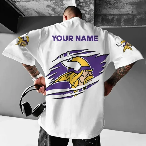 Minnesota Vikings White Special T-shirt New Custom Name Gift For AZTS963