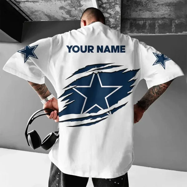 Dallas Cowboys White Special T-shirt New Custom Name Gift For AZTS964