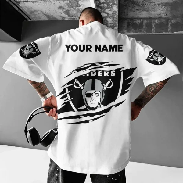 Las Vegas Raiders White Special T-shirt New Custom Name Gift For AZTS966