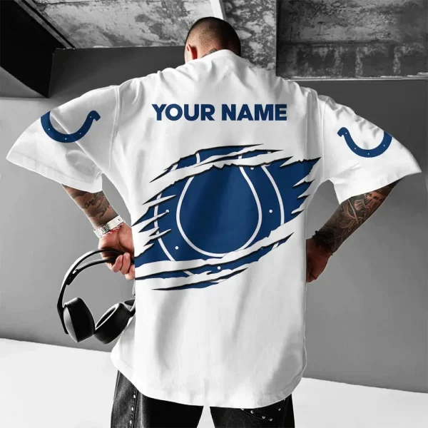 Indianapolis Colts White Special T-shirt New Custom Name Gift For AZTS971