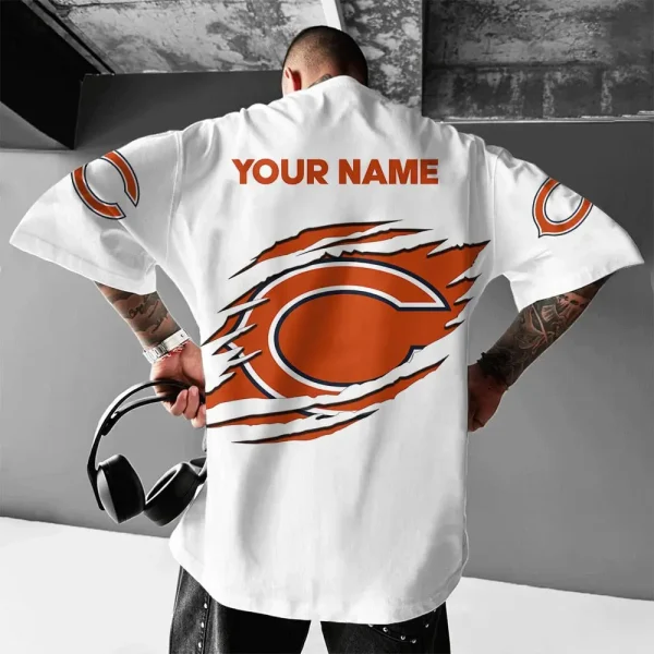 Chicago Bears White Special T-shirt New Custom Name Gift For AZTS973