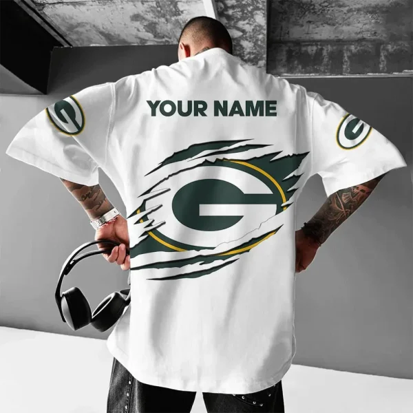 Green Bay Packers White Special T-shirt New Custom Name Gift For AZTS974