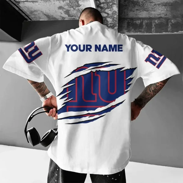 New York Giants White Special T-shirt New Custom Name Gift For AZTS979