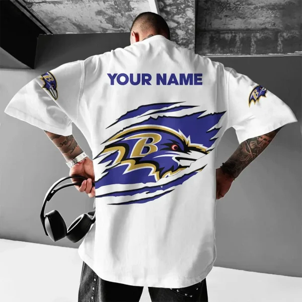 Baltimore Ravens White Special T-shirt New Custom Name Gift For AZTS980