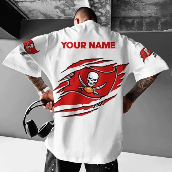 Tampa Bay Buccaneers White Special T-shirt New Custom Name Gift For AZTS982