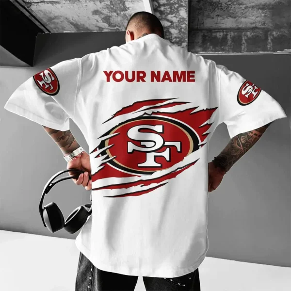 San Francisco 49ers White Special T-shirt New Custom Name Gift For AZTS983