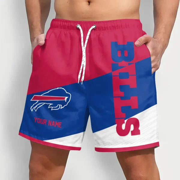 Buffalo Bills Colorful Men Short Pants Custom Name Gift For Fans