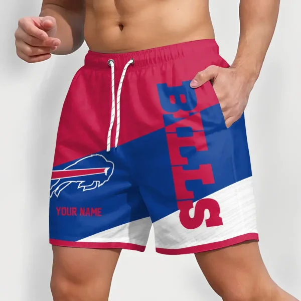 Buffalo Bills Colorful Men Short Pants Custom Name Gift For Fans - Image 2