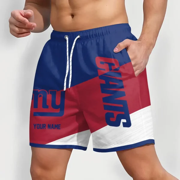 New York Giants Colorful Men Short Pants Custom Name Gift For Fans - Image 2